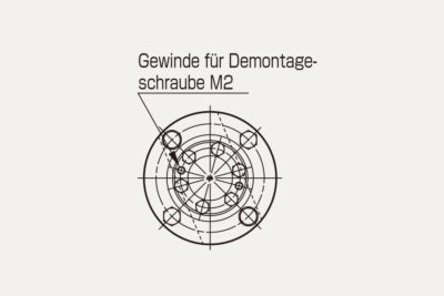 Abmessungen Servoflex SFS W-M Lamellenkupplung