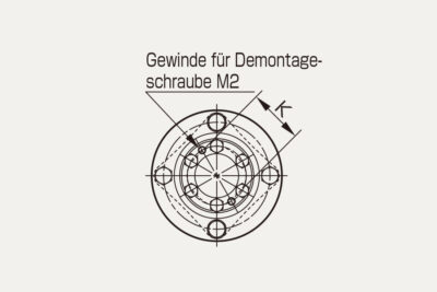 Abmessungen Servoflex SFS W-M Lamellenkupplung