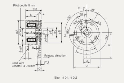 Dimensions safety break BXW L H S