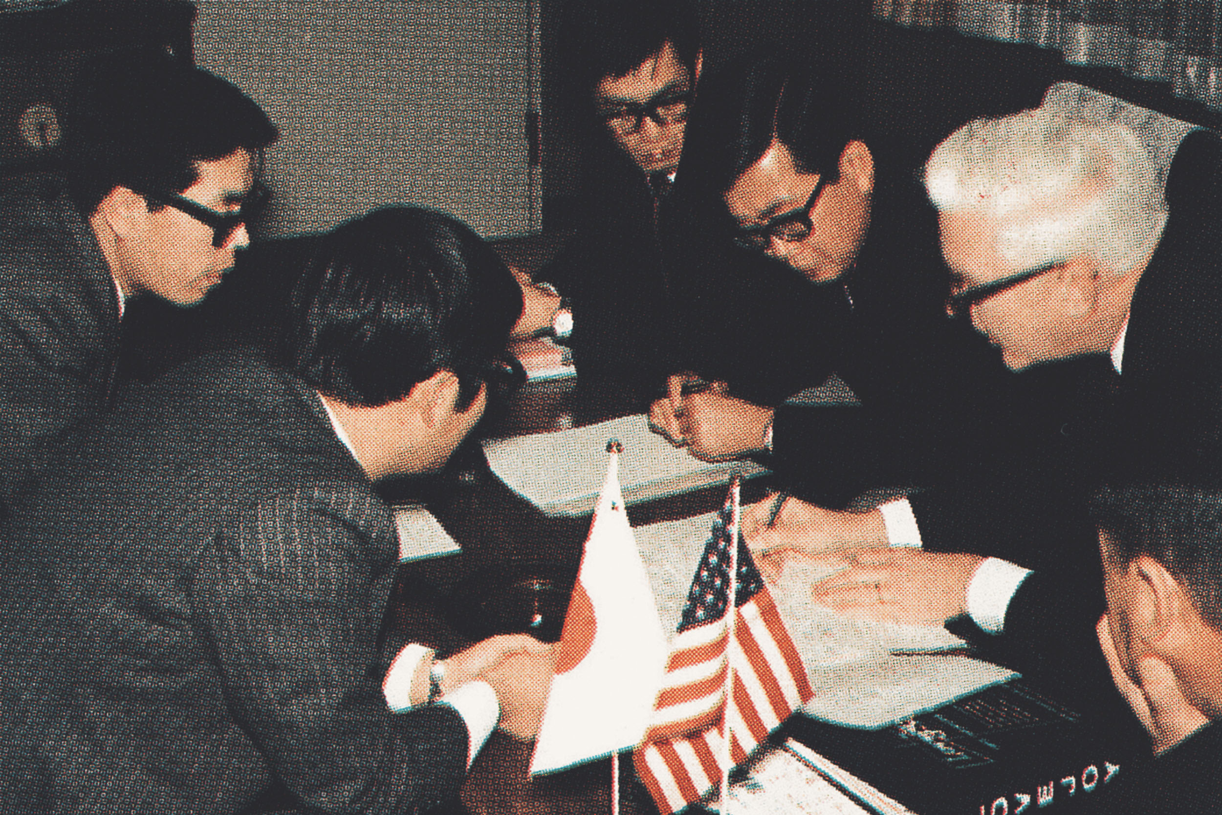 Vertragsunterzeichnung von Miki Pulley und Lovejoy in 1968