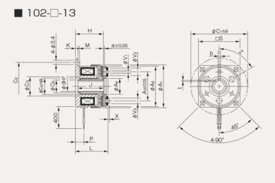 Abmessungen Elektromagnetische Mikrokupplung 102-13