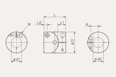 Dimensions cross joint coupling Paraflex CPE