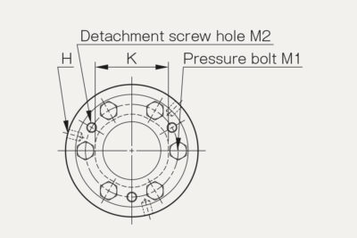 Dimensions Dics pack coupling Servoflex SFF DS-K