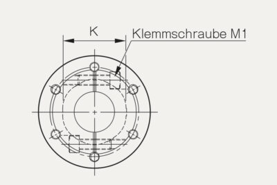 Abmessungen Lamellenkupplung Servoflex SFF SS-B