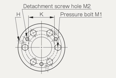 Dimensions Dics pack coupling Servoflex SFM SS-K