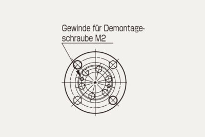 Abmessungen Servoflex SFS G-M Lamellenkupplung