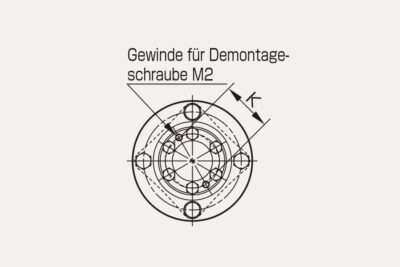 Abmessungen Servoflex SFS G-M Lamellenkupplung