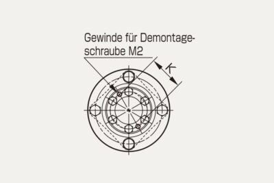 Abmessungen Servoflex SFS S-M Lamellenkupplung