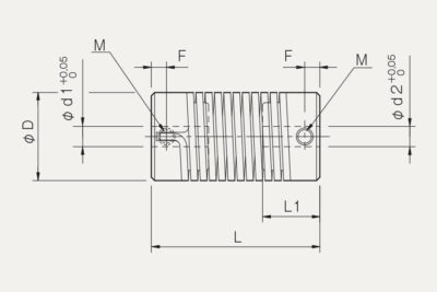 Dimensions Baumannflex coupling ZG