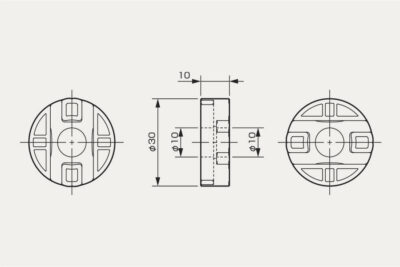 Abmessungen Oldham Kupplung CPG