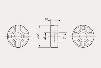 Abmessungen Oldham Kupplung CPG