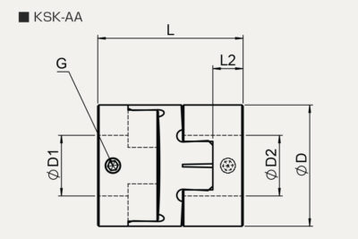 Dimensions Oldham coupling KSK AA