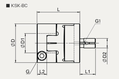 Dimensions Oldham coupling KSK BC
