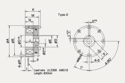 Dimensions safety break BXL-N