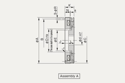 Dimensions Safety Brakes BXR