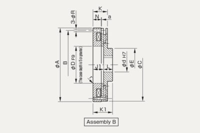 Dimensions Safety Brakes BXR