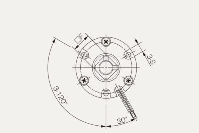 Abmessungen Sicherheitsbremse BXR-LE