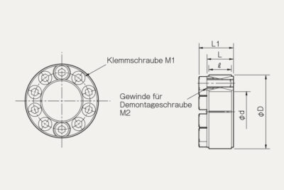 Abmessungen Spannsatz PSL G