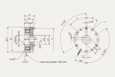 Dimensions Safety brake BXH
