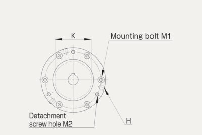 Dimensions Servoflex SFU DS Disc pack coupling