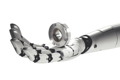 Safety break BXR-LE laying on a Robot hand by Miki Pulley