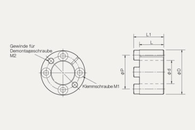 Abmessungen Spannsatz PSL D