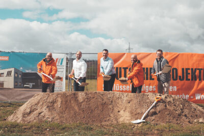 Spatenstich in Großwallstadt, Neubau für Miki Pulley EUI
